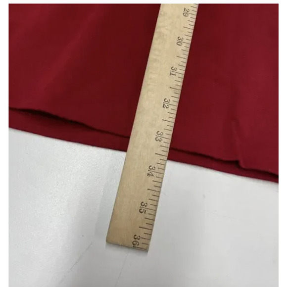 BB Dakota Sheath Dress Womens Small Red Sleeveless Mock Neck Knit Short Zip - Picture 8 of 10